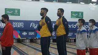 Oro en Bowling - Dobles masculino - Felipe Gil y José Mora