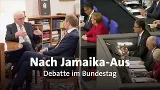 Nach Jamaika-Aus: Debatte im Bundestag