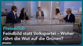 Presseclub: Feindbild statt Volkspartei – Woher rührt die Wut auf die Grünen?