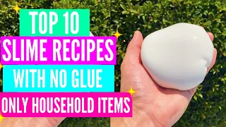 Testing Popular No Borax Slime Recipes! How To Make Slime Without Borax AND GLUE!