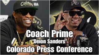 Deion Sanders aka "Coach Prime" Talking That Talk At The Colorado Press Conference!