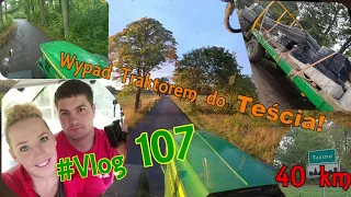 #Vlog107 Wypad Jeleniem z Żoną do Teścia!  Jedziemy 40 km #Rolnicy