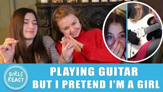 Girls React - TheDooo - Playing Guitar on Omegle but I Pretend I m a Girl. Reaction
