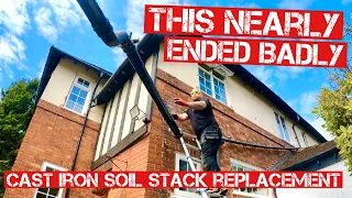 CAST IRON SOIL PIPE REPLACEMENT | Bathroom renovation No 2 is well underway