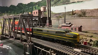 New Haven power on the Hudson Valley Lines Kingston Model Railroad Club Lost River O scale 2 rail