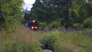 Abandoned railroad track restored to operation - Fall River, MA