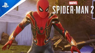 Iron Spider Suit Nanotech Transformation in Marvel's Spider-Man 2 PS5