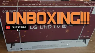 LG 60UM71 LED 4K UHD SMART TV Unboxing,  Setup & First Impressions | MrSQLife