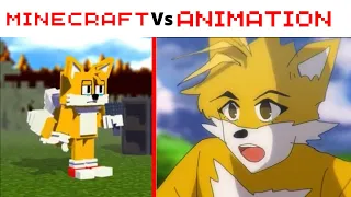 Tails.exe Vs BF “Chasing” But Everyone Sings It - FNF Animation VS Minecraft