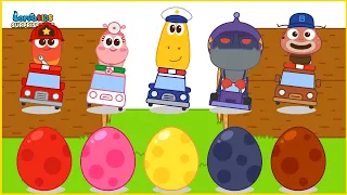 Bingo Song Baby songs Surprise Egg Stamp Transformation Play - LarvaKNursery Rhymes & Kids Songs