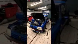 Modification d'une voiture de sport Peugeot 205 GTi