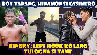 Boy Tapang, Hinamon Si Casimero / Kingry, Left Hook Ko Lang, Tulog Na Si Tank