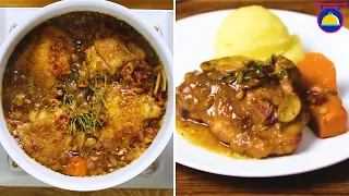 Classic French Coq Au Vin Recipe | Chicken Stew Braised in Wine | Cooking Co.