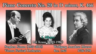 Mozart: Piano Concerto No. 20, Kraus & Simon (1965) モーツァルト ピアノ協奏曲第20番 クラウス＆サイモン