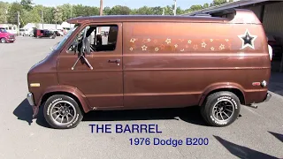 1976 Dodge B200 Tradesman Van.  "The Barrel"