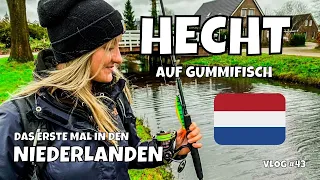 Endlich ein Hecht für Jana? | Hecht - Angeln in Holland | Unser erstes Mal an den Poldern | Vlog #43