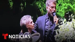 En video: Alejandro Fernández canta 'Volver, volver' junto al ataúd de su padre