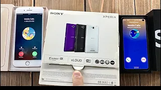 Unboxing iPhone 8 Plus, Samsung Galaxy S10E, Sony Xperia C2305/ Incoming Calls/ Mobile Calls