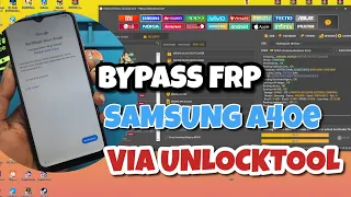 Bypass Frp Samsung A40e Via UnlockTool With Tes Poin