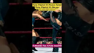 Trish Stratus Vs Mickie James & Melina #WWE