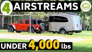 4 Airstream Camper Trailers with Bathrooms Under 4,000 lbs!