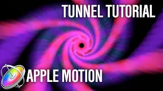 Apple Motion Animated Tunnel Tutorial - Replicator / Particle Generator / Basic Shapes - 4K