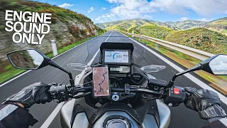 Honda NT1100 QUICKSHIFTER sound [RAW Onboard - Gran Canaria motorcycle]