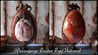 Easter egg ♡🐤♡Decoupage tutorial
