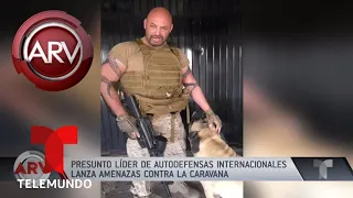 Perturbador video de amenazas contra caravana en Tijuana | Al Rojo Vivo | Telemundo