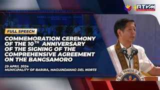 Commemoration Ceremony of the 10th Anniversary of the Signing of the CAB (Speech) 4/29/2024