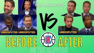 Media before vs after the Clippers lost (Extended Version)