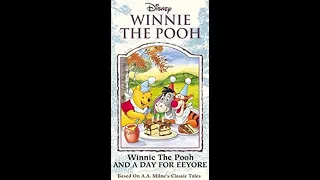 Opening to Winnie the Pooh and a Day for Eeyore 2000 VHS