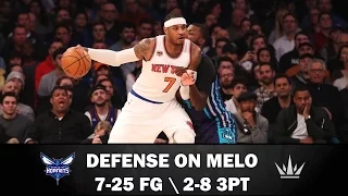 Michael Kidd-Gilchrist defense on Carmelo Anthony and the Knicks [11.26.2016]