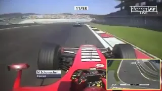 F1 2006 Michael Schumacher vs Alonso Istanbul Park Onboard