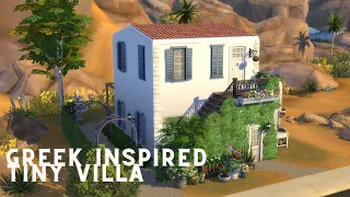 Greek Inspired Tiny Villa | The Sims 4 Speed Build with CC