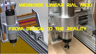 WorkBee CNC Linear Rail upgrade diy Mod SBR 16 MGH 15 Guitar Making NJR Custom Guitars