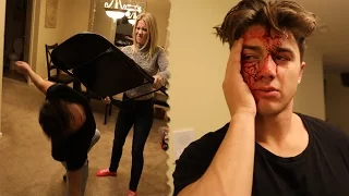 SHE CRACKED HIS HEAD OPEN WITH A CHAIR!
