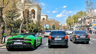 Bakı küçələrində Avto Tur (14 Aprel 2022) Baki Kuceleri - Driving tour, Baku, Azerbaijan - Баку 4k