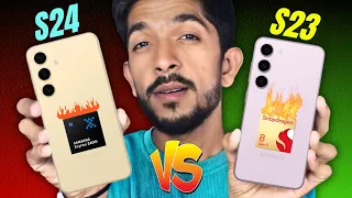 Samsung Galaxy S24 vs Galaxy S23 - Which Is Perfect Compact ?? Full Comparison For You !!