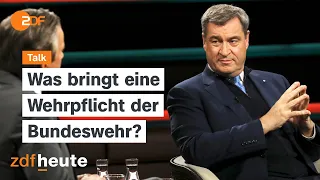 Söder will Wehrpflicht, aber nicht für Frauen | Markus Lanz vom 24. Januar 2024