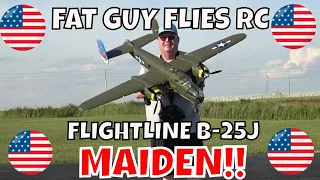 FLIGHTLINE B-25J MITCHELL BEST MAIDEN YET! by Fat Guy Flies RC