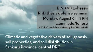 Esakakondo (Al) Lohese's PhD thesis defense seminar