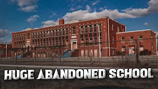 GIANT ABANDONED ELEMENTARY SCHOOL... (There were people inside)