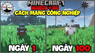 KienRic Tóm Tắt 100 ngày Minecraft CÁCH MẠNG CÔNG NGHIỆP Sinh Tồn Siêu Khó !!