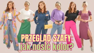 JAK NOSIĆ KOLOR!?💛 porady i triki | MIERZYMY: PRZEGLĄD SZAFY💚