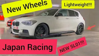 My BMW 1 Series Get's The New Japan Racing SL01 Lightweight Wheels!!!!