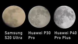 Huawei P40 Pro PLUS - BEST TRUE Moon Zoom on a SMARTPHONE