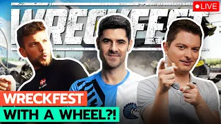 Wrecking My Friends with a DD WHEEL in Wreckfest! | OverTake Community Night #04