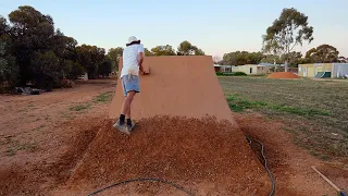 Rebuilding a Dirt Jump Landing Time-Lapse 2020