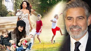 George Clooney accidentally revealed Twins Ella and Alexander ,5, 's face but was it a setup?